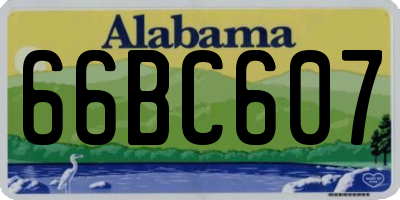 AL license plate 66BC607