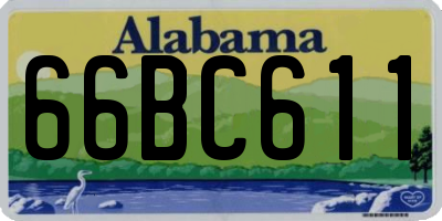 AL license plate 66BC611