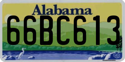 AL license plate 66BC613
