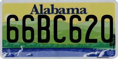 AL license plate 66BC620