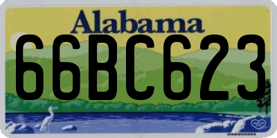 AL license plate 66BC623