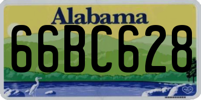 AL license plate 66BC628