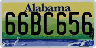 AL license plate 66BC656