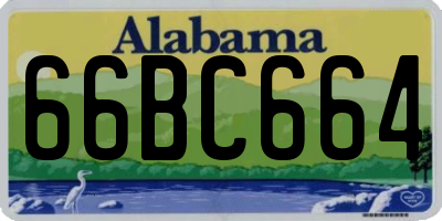 AL license plate 66BC664