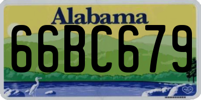 AL license plate 66BC679