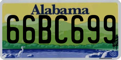 AL license plate 66BC699