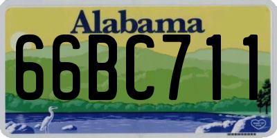 AL license plate 66BC711
