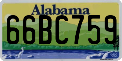 AL license plate 66BC759