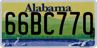 AL license plate 66BC770
