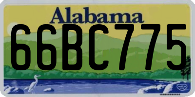 AL license plate 66BC775