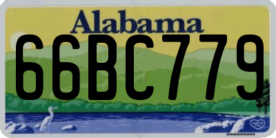 AL license plate 66BC779