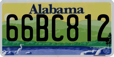 AL license plate 66BC812