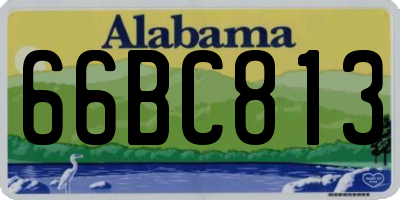 AL license plate 66BC813
