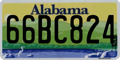 AL license plate 66BC824