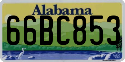 AL license plate 66BC853