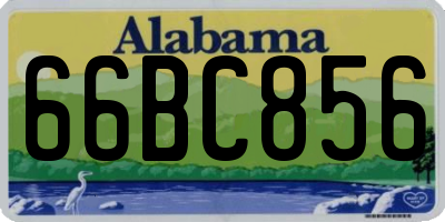 AL license plate 66BC856