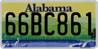 AL license plate 66BC861