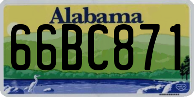 AL license plate 66BC871