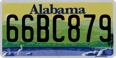 AL license plate 66BC879