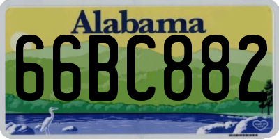 AL license plate 66BC882