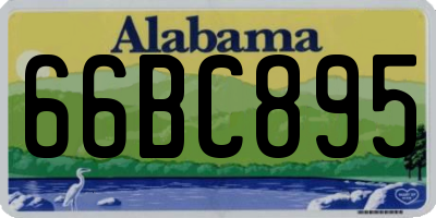 AL license plate 66BC895