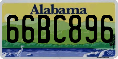 AL license plate 66BC896