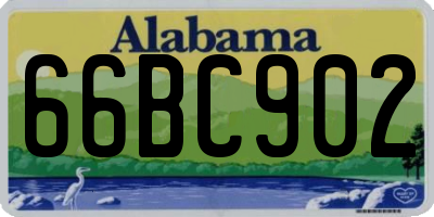 AL license plate 66BC902