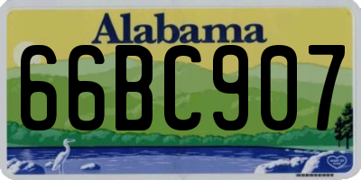 AL license plate 66BC907