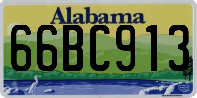 AL license plate 66BC913