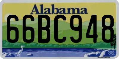 AL license plate 66BC948