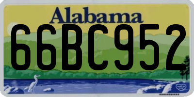 AL license plate 66BC952