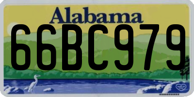 AL license plate 66BC979