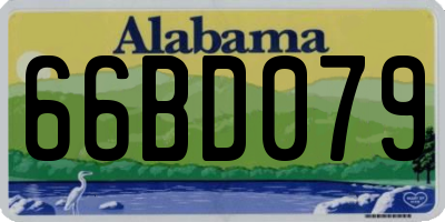 AL license plate 66BD079