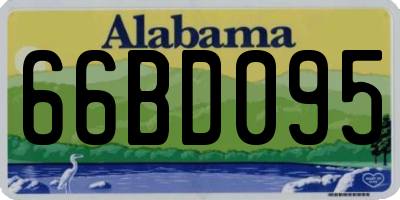 AL license plate 66BD095