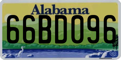 AL license plate 66BD096