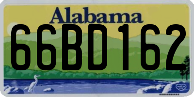 AL license plate 66BD162