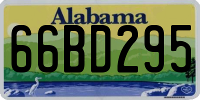 AL license plate 66BD295