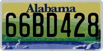 AL license plate 66BD428