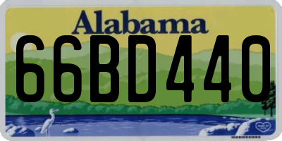 AL license plate 66BD440
