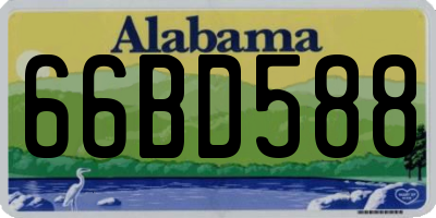 AL license plate 66BD588