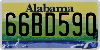 AL license plate 66BD590