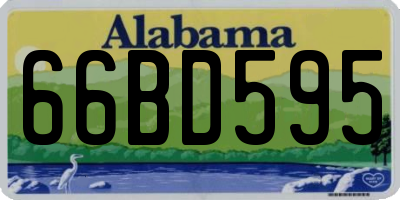 AL license plate 66BD595