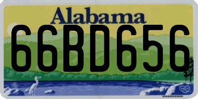 AL license plate 66BD656