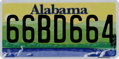 AL license plate 66BD664