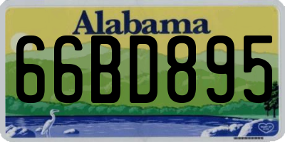 AL license plate 66BD895
