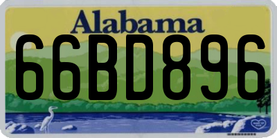 AL license plate 66BD896