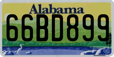 AL license plate 66BD899