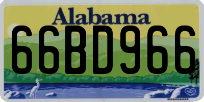 AL license plate 66BD966