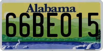 AL license plate 66BE015