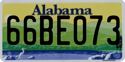 AL license plate 66BE073